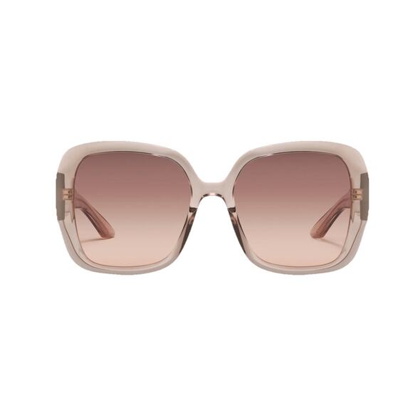 QUAY Full Glam Sunglasses Cat 2 209 Dramatic Oversized Square Doe Brown Fawn - Picture 2 of 11